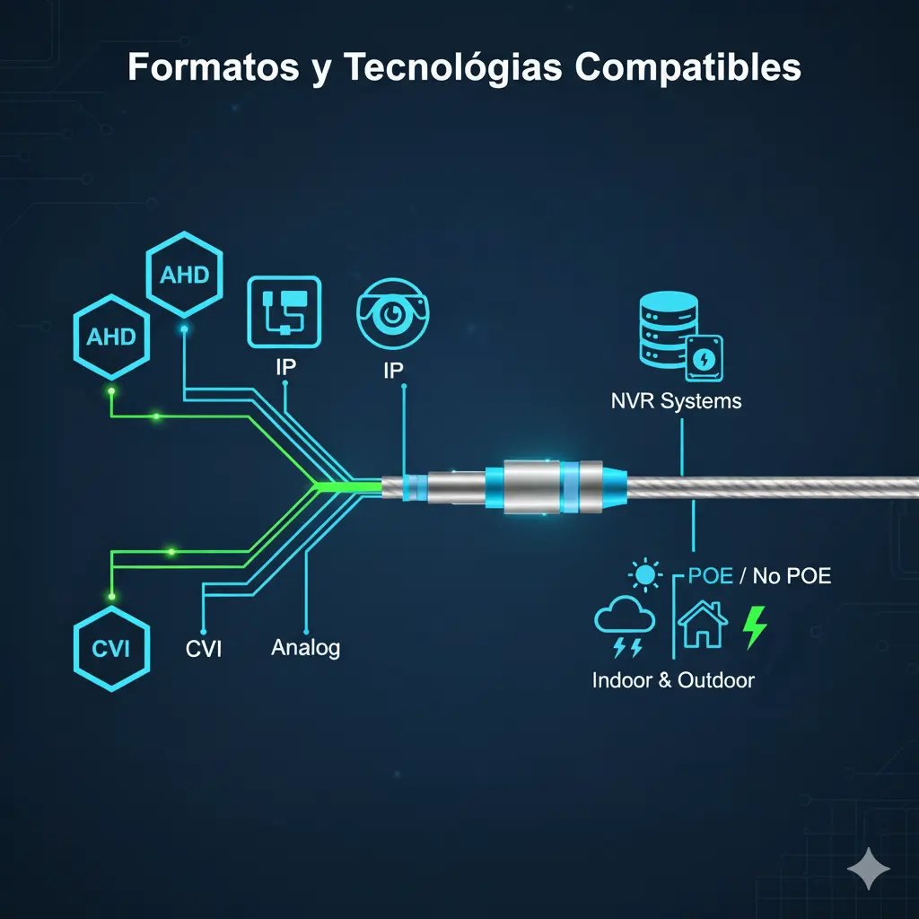 Formatos de cámaras compatibles